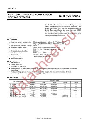 S-80820CLMC-B6FT2G datasheet  